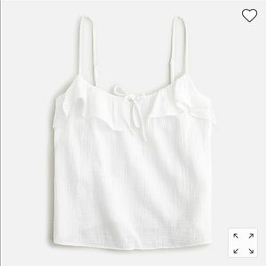 J. Crew Ruffle Soft Gauze Camisole